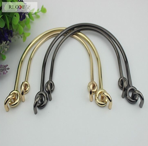 Gunmetal color decorative handle zinc alloy accessories for leather RL-HBH029(Large)