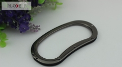 Pork loin shape decoration accessories metal handle for handbag RL-HBH022