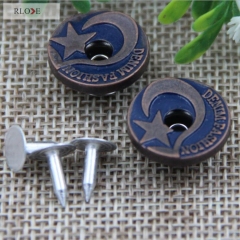 Zinc alloy metal jeans button for demin jeans RL-BGB002