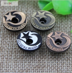 Hot five-pointed star buckles alloy denim button for clothing accessories RL-BGB002