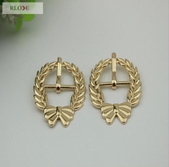 Fancy And Elegant Custom Decorative Gold Metal Pin Belt Buckles RL-BPB022