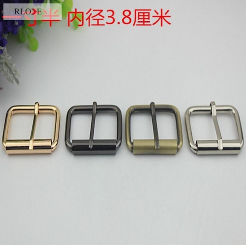 Manufacturers custom 38mm gold plated metal iron pin buckles RL-BIPB005