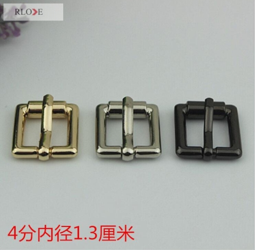 Professional custom 13mm zinc alloy gold metal pin buckle for handbag RL-BPB015