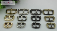 Fashion custom handbag zinc alloy metal roller pin buckle RL-BPB037-22MM