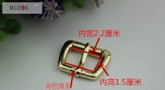 Fashion custom handbag zinc alloy metal roller pin buckle RL-BPB037-22MM