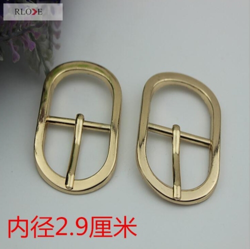 Custom made oval shape 29mm handbag hardware metal pin buckles RL-BPB027