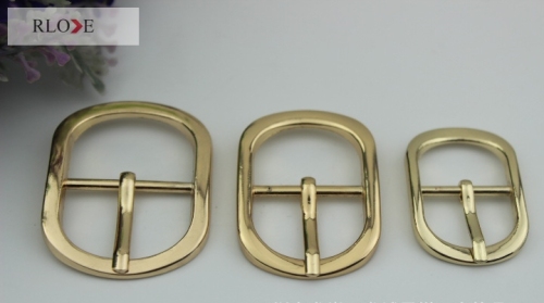 Latest design custom 25mm oval shape metal pin buckles RL-BPB036