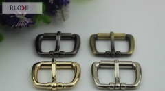Custom personalized gold simple metal roller pin buckle RL-BPB030