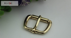 Custom personalized gold simple metal roller pin buckle RL-BPB030