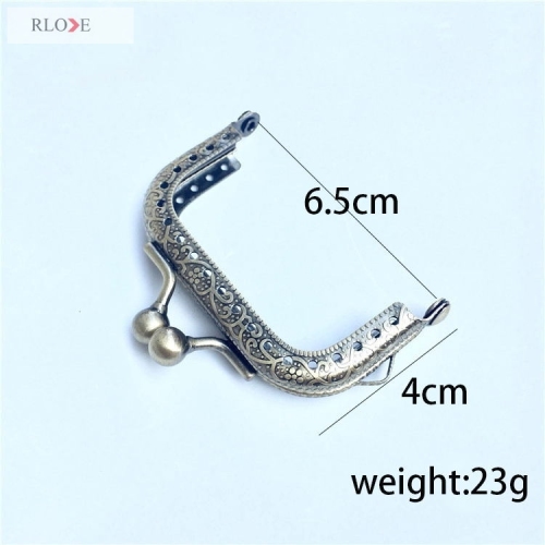 GuangZhou supplier making bag accessories coin frames metal clasp purse frames RL-PMF0005