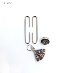 5cm fashion metal fan-shaped clutch purse handbag frame RL-PMF0004