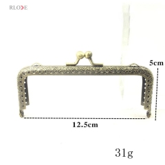 Wholesale Various Size Antique Bronze Metal Kiss Clasp Purse Frame RL-PMF0005-0012(12.5/15/18/20CM)