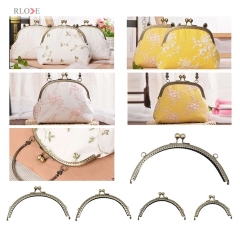 RLOVE Customized various size bag iron metal purse frame RL-PMF0017-0026(12.5/15/16.5/18/20CM)