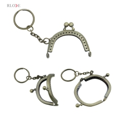 Wholesale Metal Coin Purse Frame 5cm Half Round Metal Sew In Purse Frames RL-PMF0003