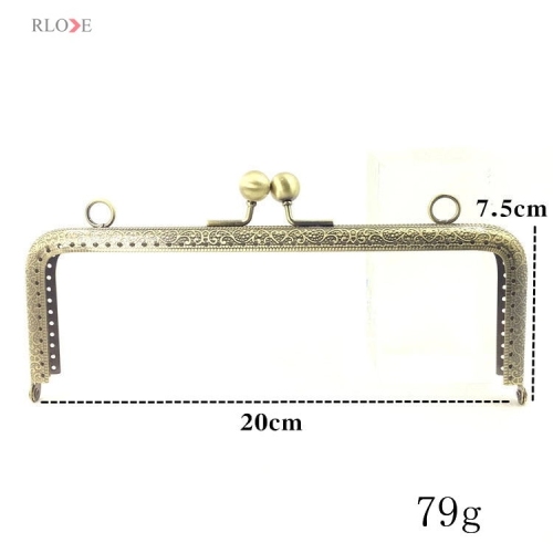 Wholesale Various Size Antique Bronze Metal Kiss Clasp Purse Frame RL-PMF0005-0012(12.5/15/18/20CM)