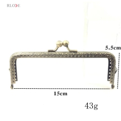 Wholesale Various Size Antique Bronze Metal Kiss Clasp Purse Frame RL-PMF0005-0012(12.5/15/18/20CM)