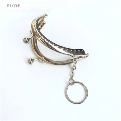 8.5cm High Quality DIY Clutch Silver Nickel Purse Frame Metal Coin Purse Frame RL-PMF0058