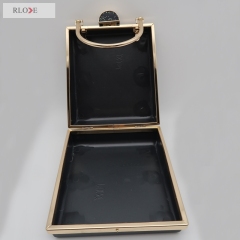 Trapezoid Shape Purse Box And Metal Frame D-109