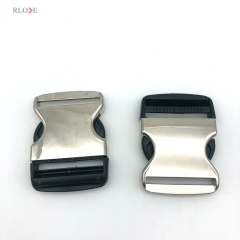 Pet Collar Hardware Accessories Three Color Gold / Gunmetal / Silver 50 MM Metal & Plastic Side Quick Release Buckles For Belt