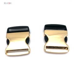 Pet Collar Hardware Accessories Three Color Gold / Gunmetal / Silver 50 MM Metal & Plastic Side Quick Release Buckles For Belt