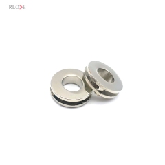 Factory Design Simple Round Shape Bag Hardware Metal Eyelets 10 MM Shiny Silver With Two Screws