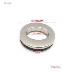 High Quality Shiny Silver Zinc Alloy 30 MM Bag Metal Eyelets With Screw For Leather Handbag