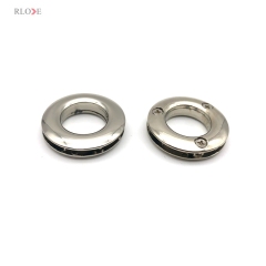 ODM Factory Retail Hardware Round Shape Metal Eyelets 18 MM Silver Color For Bag Accessories