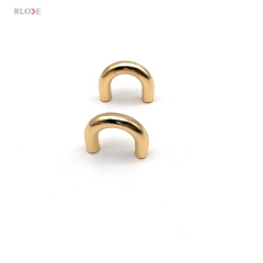 Hot Sale Alloy Material Handbag Hardware Decoration Buckles Light Gold Metal Arch Bridge 15.52 MM