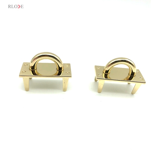 Wholesale Bag Fitting Decorative Buckles Light Gold Zinc Alloy 15.5 MM Metal Arch Bridge For Handbags