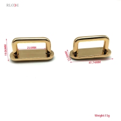 Handbag Decoration Handle Parts Fitting Light Gold 1 Inch Metal Arch Bridge Zinc Alloy For Bag Accessories