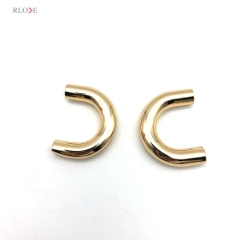 Hot Sale Alloy Material Handbag Hardware Decoration Buckles Light Gold Metal Arch Bridge 15.52 MM