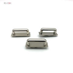 Hanging Nickle Color 1 Inch Metal Arch Bridge Bag Accessories Decoration Buckles For Handbag