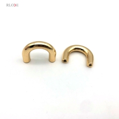 Hot Sale Alloy Material Handbag Hardware Decoration Buckles Light Gold Metal Arch Bridge 15.52 MM