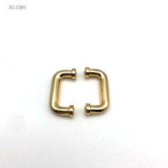 Custom Fashion Metal Fittings Zinc Alloy Light Gold 20 MM Arch Bridge Strap Buckles For Bags Accessories