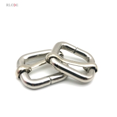 Cheap Hardware Rolling Plating Silver Iron Metal Adjustable Buckles 19MM For Bag Accessories