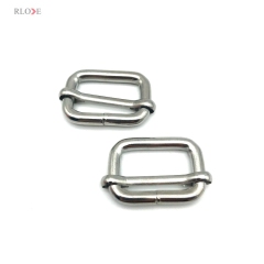 Handbag Shoulder Strap Hardware Fitting Rolling Nickel Iron Metal Slider Buckles 26MM For Bags