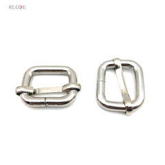 Cheap Hardware Rolling Plating Silver Iron Metal Adjustable Buckles 19MM For Bag Accessories