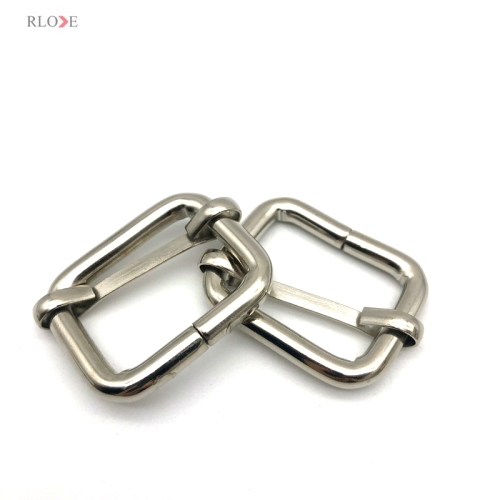 Handbag Hardware Iron Metal Slider Buckles Rolling Nickel 26MM Adjustable Fitting For Bags