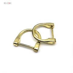 Low Quality Cheap Handbag Accessories Zinc Alloy 1 Inch D Shape Metal Buckles For Leather Bag