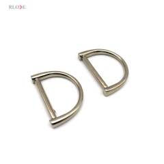 Hanging Plating Nickel Color 36.26 MM Metal D Buckles Zinc Alloy Handbag Hardware Accessories