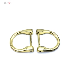 Low Quality Cheap Handbag Accessories Zinc Alloy 1 Inch D Shape Metal Buckles For Leather Bag