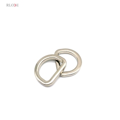 Factory Manufacturer Design Zinc Alloy Silver Color 19 MM Bag D Ring Metal Buckles For Handbag Accessories