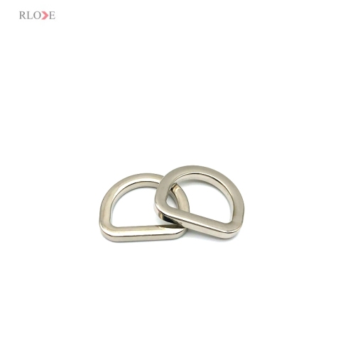 Factory Manufacturer Design Zinc Alloy Silver Color 19 MM Bag D Ring Metal Buckles For Handbag Accessories