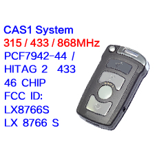 4 buttons Smart Remote key 315LP MHZ 315mhz 433mhz 868mhz for BMW 7 SERIES E65 E66 2002-2008 with ID7942 7944 CHIP CAS1 System