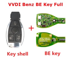 Xhorse VVDI BE Key Pro Improved Version with Smart Key Shell 4 Button for Mercedes Benz Complete Key Package