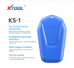 2020 New XTOOL KS-1 Blue Emulator for PS90 X100 PAD2 PAD3 PAD Elite A80 H6 All Lost via OBD2 KC100 Fit For Toyota Smart Key