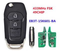 EB3T-15K601-BA Flip Remote Key For Ford F150 Ranger