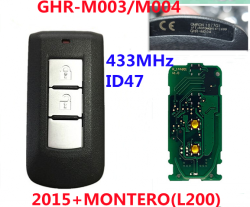 Mitsubishi Pajero Sport L200 2015 2016 2017 2018 2019 Montero 433.92MHz FSK NCF2951X GHR-M004 GHR-M003