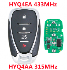 433Mhz HYQ4EA 315MHz HYQ4AA Smart Key For Chevrolet Camaro/Cruze