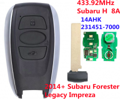 (433Mhz) 231451-7000 Smart Key For Subaru Forester Legacy Impreza
